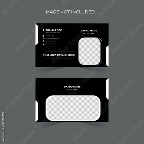 Real estate business card design.