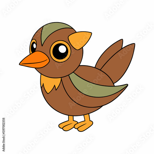 gurney s pitta bird vector on a white background 