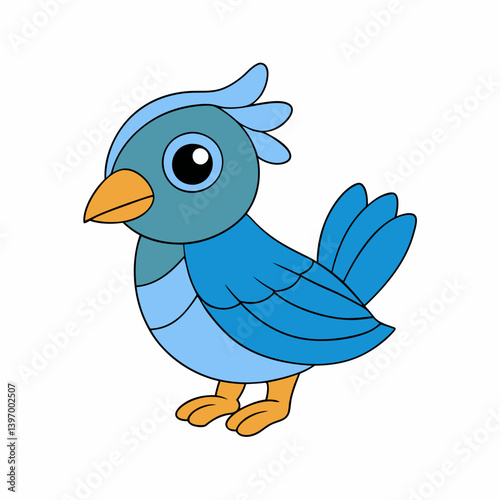 gurney s pitta bird vector on a white background 