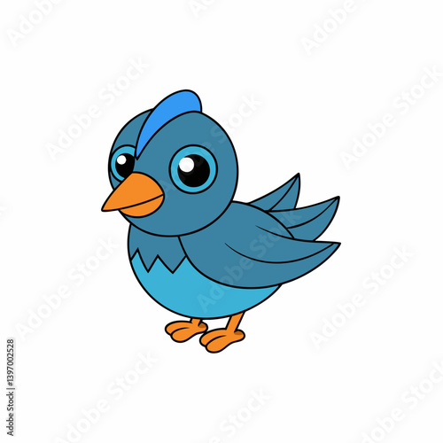 gurney s pitta bird vector on a white background 