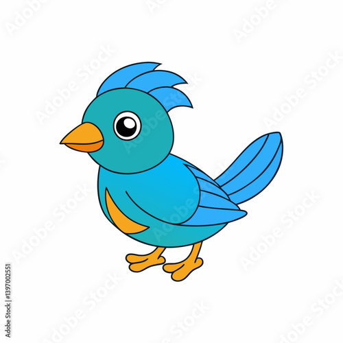 gurney s pitta bird vector on a white background 