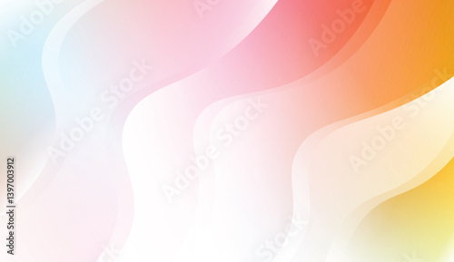 Modern Wavy Background. For Creative Templates, Cards, Color Covers Set. Vector Illustration with Color Gradient.