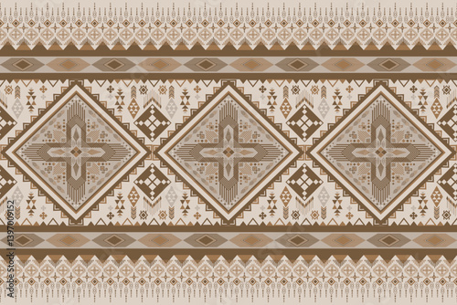 Ethnic geometric pattern design in tribal style which give native American vibe and suitable for textile industry this geometric ethnic pattern is also give beautiful native tribal Indian vibe fabric