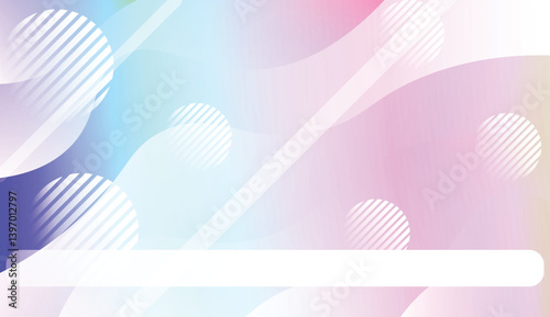 Blurred Decorative Design In Abstract Style With Wave, Curve Lines, Circle, Space for Text. Design For Your Header Page, Ad, Poster, Banner. Vector Illustration