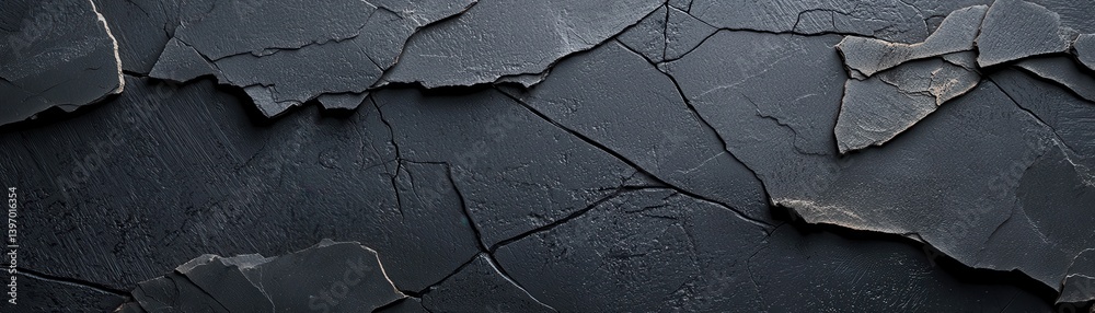 Obraz premium Smooth Black Concrete Texture with Subtle Weathered Appearance Ideal for Background and Design Projects