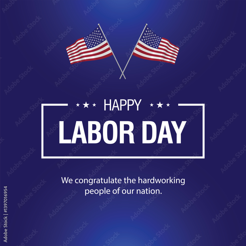 Naklejka premium Labor day