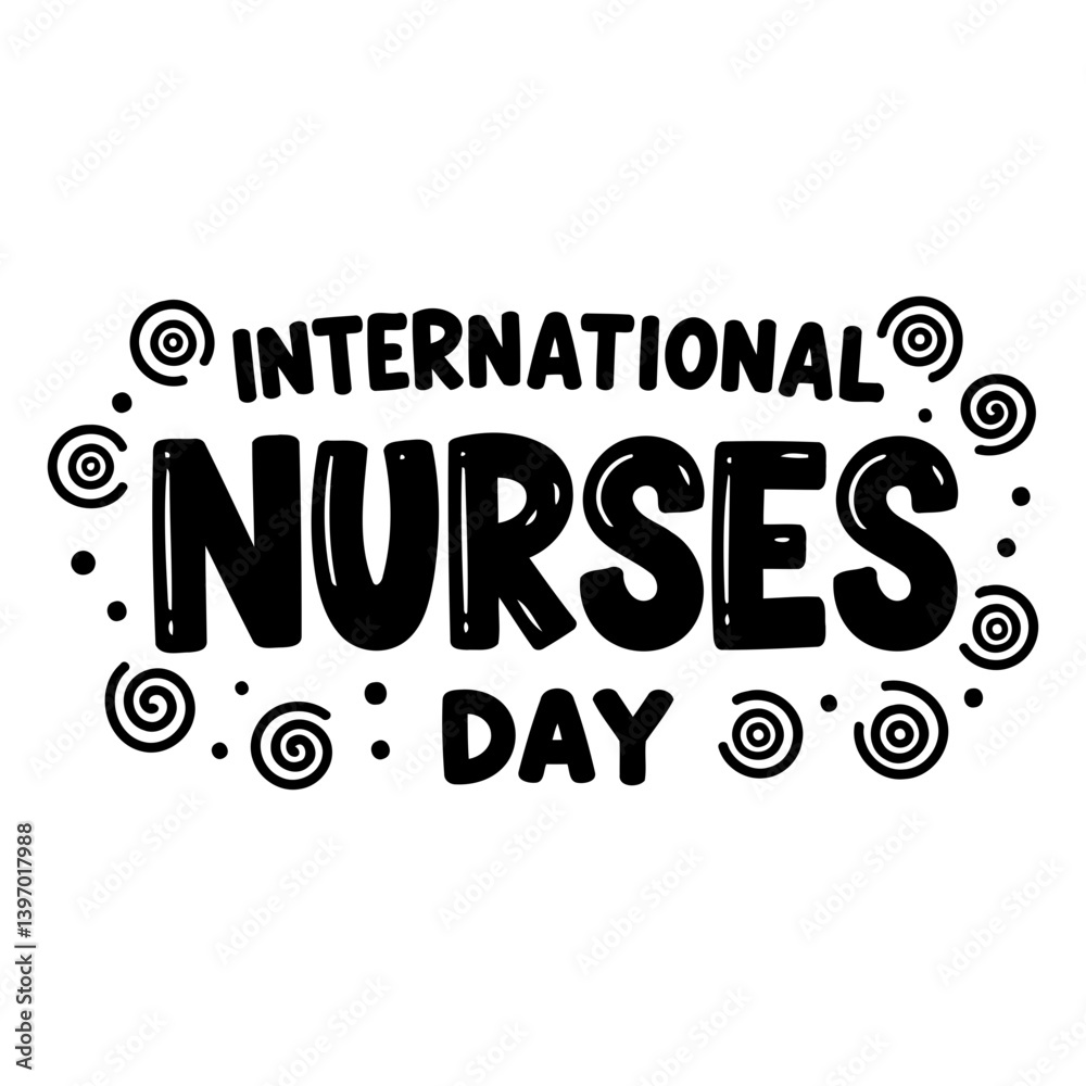 Fototapeta premium International Nurses Day Graphic