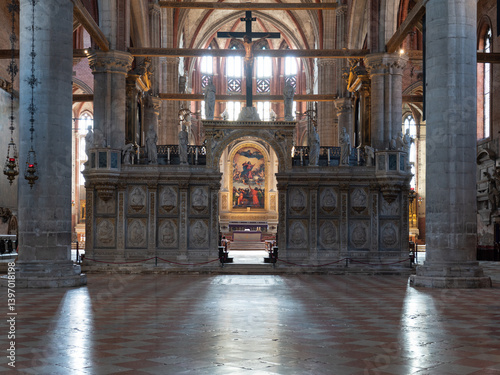 Basilica di Santa Maria Gloriosa dei Frari, gothic styled church in Venice, Italy