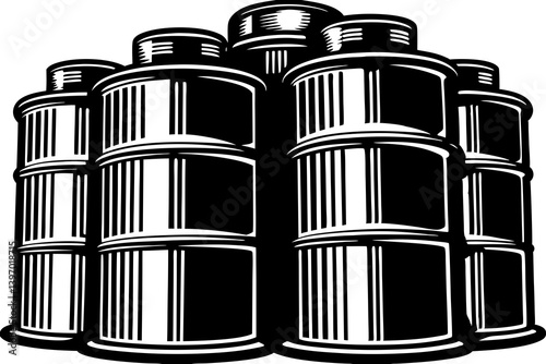 This scalable vector art is ideal for promoting storage solutions, organizing products, or decorating spaces with clean, minimalistic, and functional design concepts in both digital and print formats.