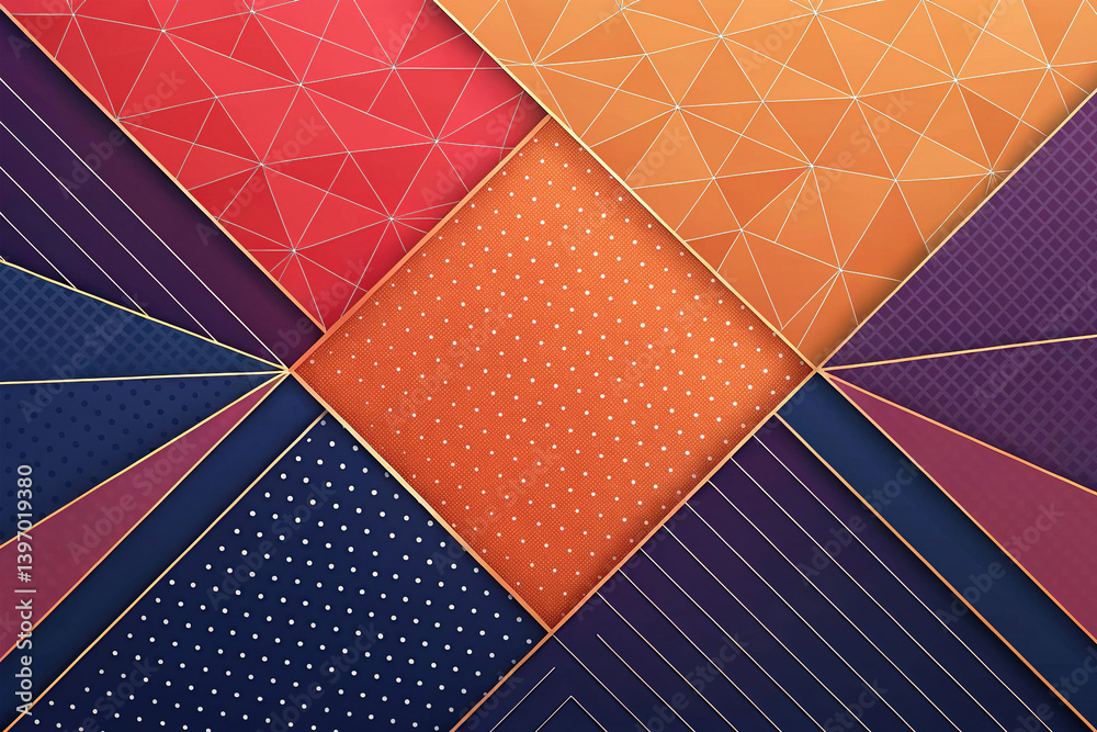 Modern abstract background in light blue and yellow orange, futuristic background, geometric background