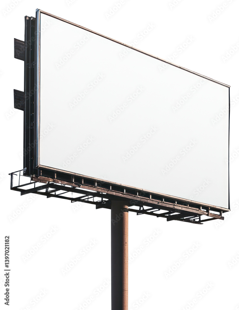 Obraz premium PNG Blank billboard for advertisement display.