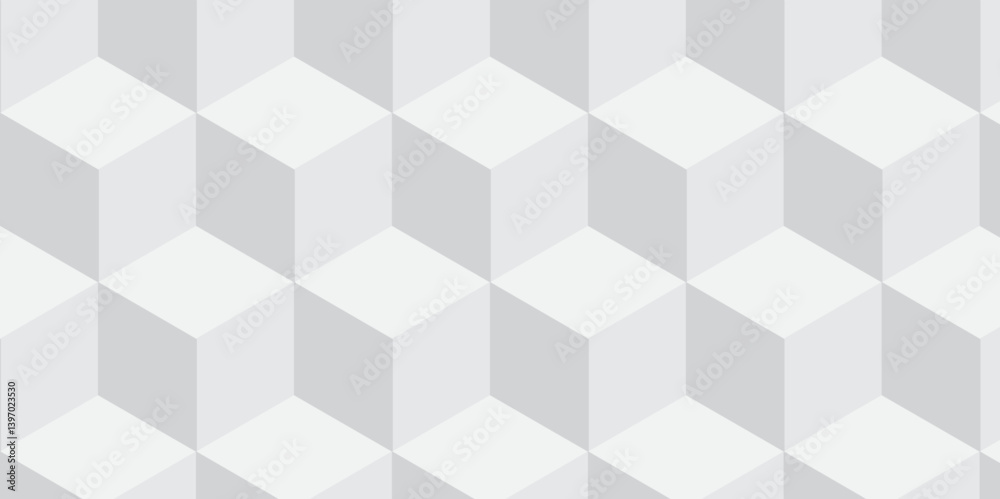 White and gray cubes vector art background. Geometric tiles and mosaic creative stylish seamless pattern block cube background. minimal hexagon Cubes mosaic shape vector design White and gray cubes vector art background. Geometric tiles and mosaic creative stylish seamless pattern block cube background. minimal hexagon Cubes mosaic shape vector design