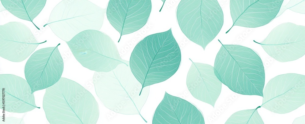 Obraz premium A botanical tropical banner featuring exotic tree leaves in a linear design serves as an abstract art background, suitable for wallpaper, print, packaging, and decor
