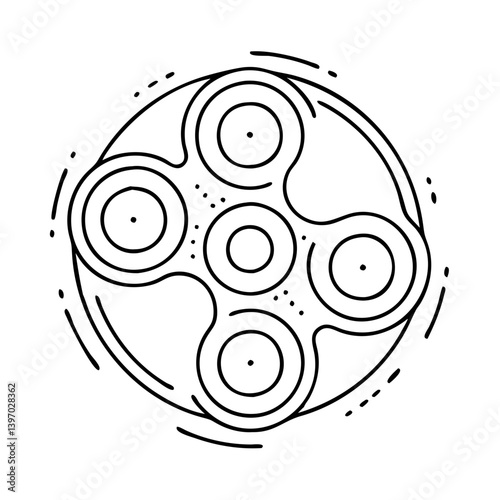 spinner icon, spinner vector illustration-simple illustration of spinner, perfect for spinner logos and icons