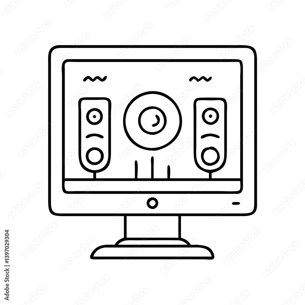 studio monitor icon, studio monitor vector illustration-simple illustration of studio monitor, perfect for studio monitor logos and icons studio monitor icon, studio monitor vector illustration-simple illustration of studio monitor, perfect for studio monitor logos and icons
