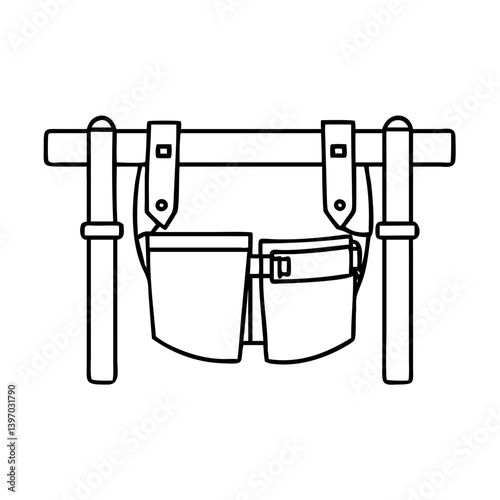 tool belt icon, tool belt vector illustration-simple illustration of tool belt, perfect for tool belt logos and icons