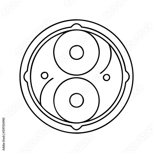 yin yang icon, yin yang vector illustration-simple illustration of yin yang, perfect for yin yang logos and icons