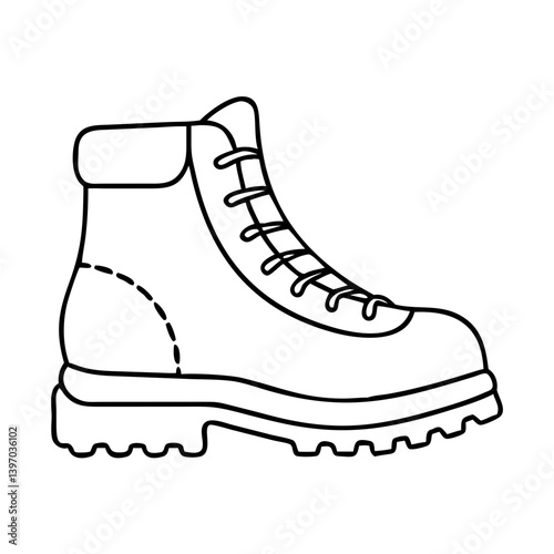 hiking boots icon, hiking boots vector illustration-simple illustration of hiking boots, perfect for hiking boots logos and icons