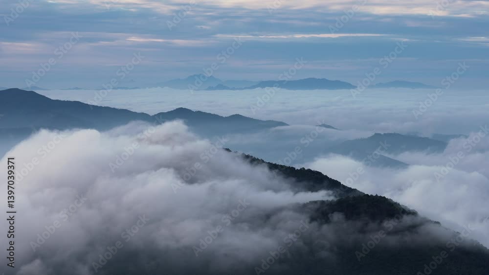 Majestic mountain view with clouds natural landscape high altitude serene environment aerial perspective tranquility Majestic mountain view with clouds natural landscape high altitude serene environment aerial perspective tranquility