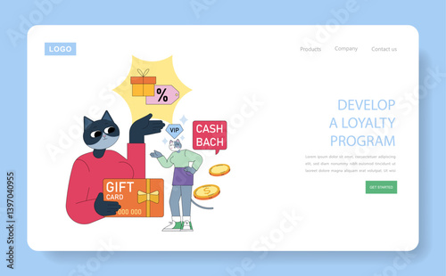 Marketing Tools. Flat Vector Illustration