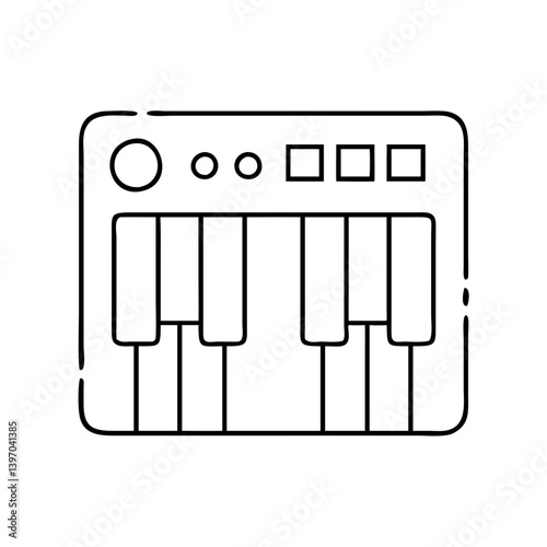 midi controller icon, midi controller vector illustration-simple illustration of midi controller, perfect for midi controller logos and icons