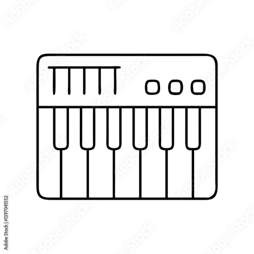 midi controller icon, midi controller vector illustration-simple illustration of midi controller, perfect for midi controller logos and icons