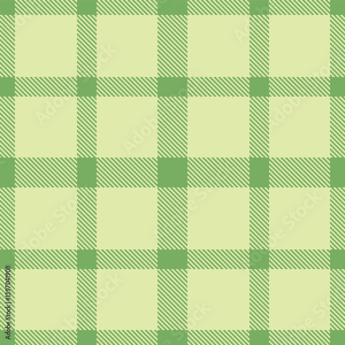 Elegant Seamless Tartan featuring Dusky dull green and Neon light khaki Textile Design