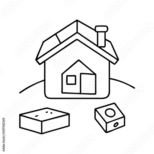 monopoly house icon, monopoly house vector illustration-simple illustration of monopoly house, perfect for monopoly house logos and icons