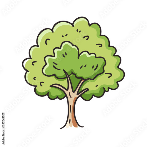 elm tree icon, elm tree vector illustration-simple illustration of elm tree, perfect for elm tree logos and icons