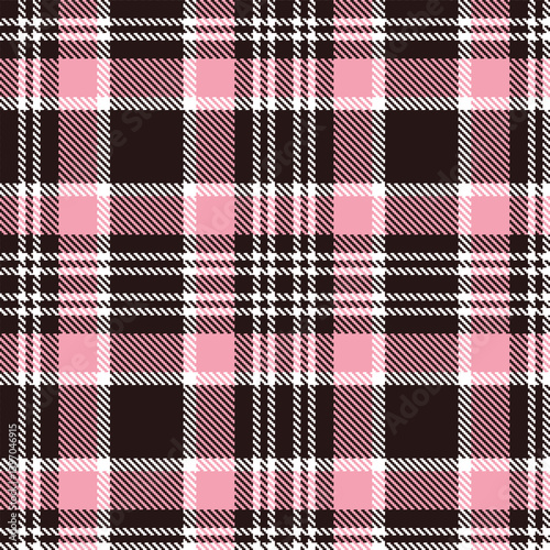 Wallpaper Mural Light very dark brown Tartan patterns fabric texture. Elegant Bright white Seamless Tartan Torontodigital.ca
