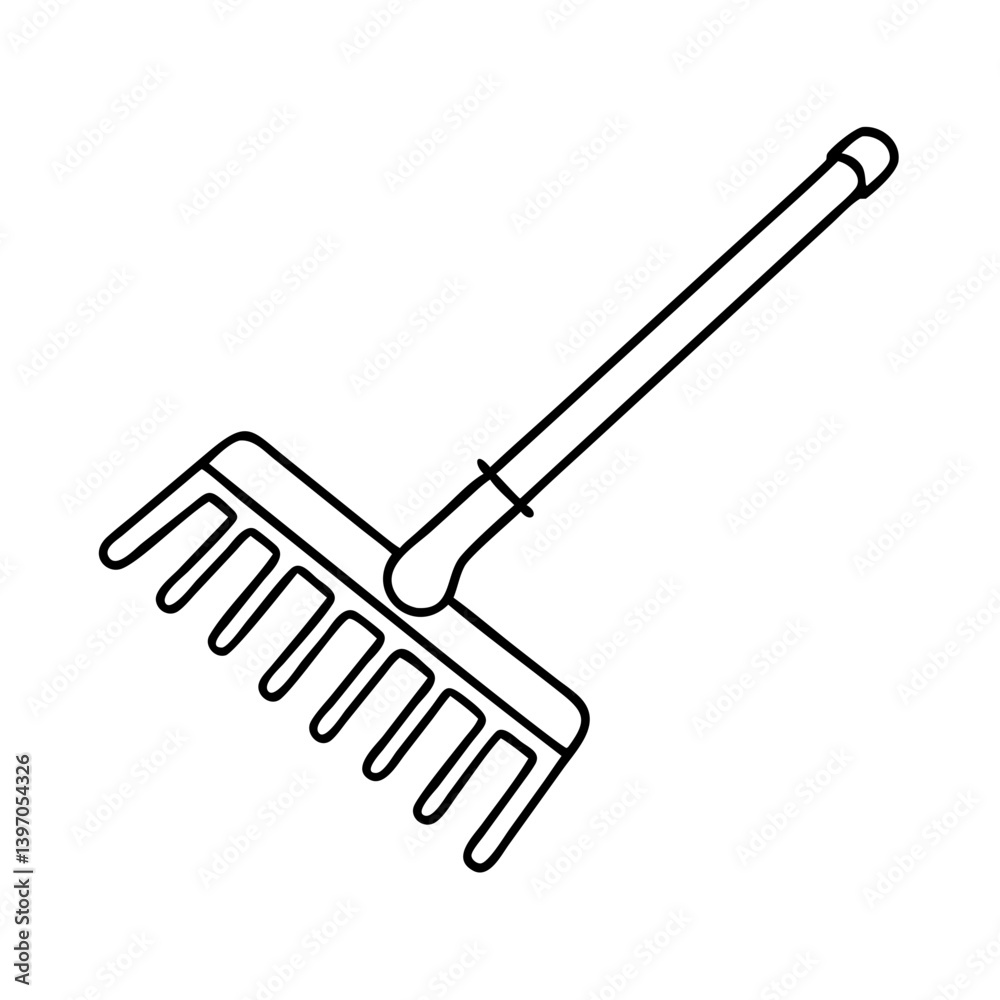 rake icon, rake vector illustration-simple illustration of rake, perfect for rake logos and icons rake icon, rake vector illustration-simple illustration of rake, perfect for rake logos and icons