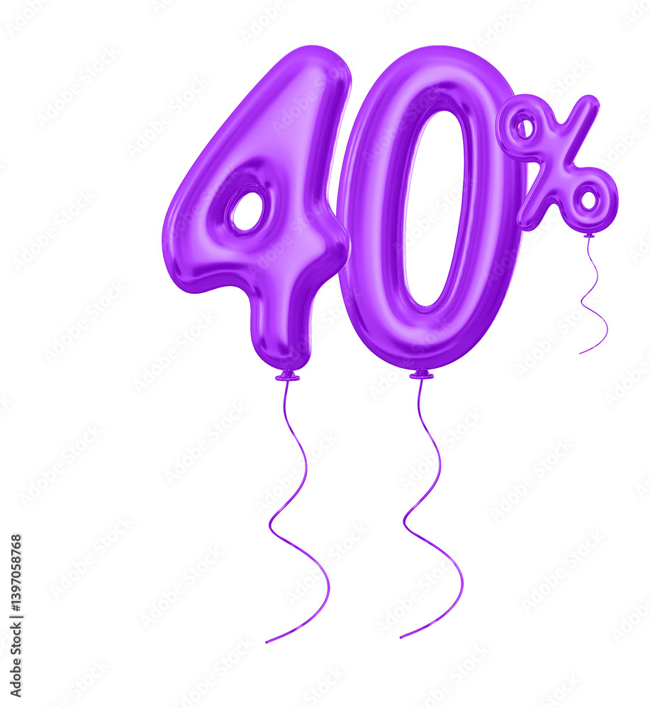 40 Percent Off Purple Balloon 3d Discount 40 Percent Off Purple Balloon 3d Discount