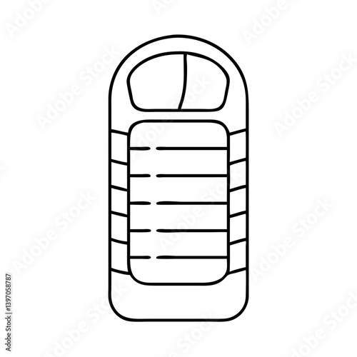 sleeping bag icon, sleeping bag vector illustration-simple illustration of sleeping bag, perfect for sleeping bag logos and icons