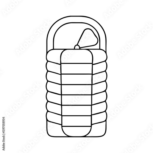 sleeping bag icon, sleeping bag vector illustration-simple illustration of sleeping bag, perfect for sleeping bag logos and icons