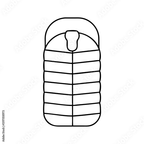 sleeping bag icon, sleeping bag vector illustration-simple illustration of sleeping bag, perfect for sleeping bag logos and icons