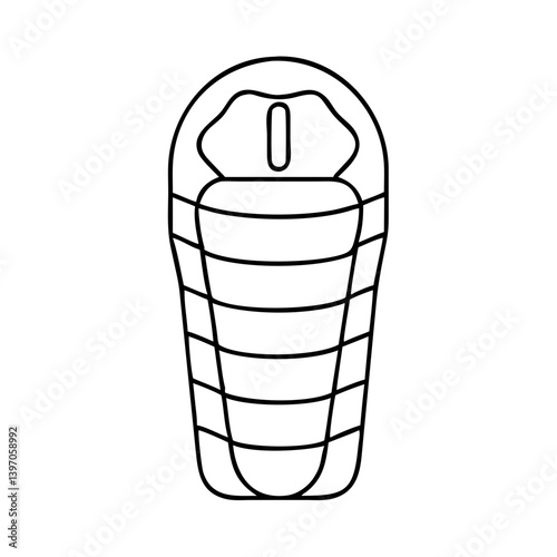 sleeping bag icon, sleeping bag vector illustration-simple illustration of sleeping bag, perfect for sleeping bag logos and icons
