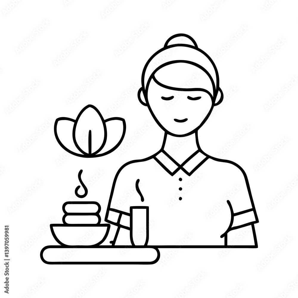 spa therapist icon, spa therapist vector illustration-simple illustration of spa therapist, perfect for spa therapist logos and icons spa therapist icon, spa therapist vector illustration-simple illustration of spa therapist, perfect for spa therapist logos and icons