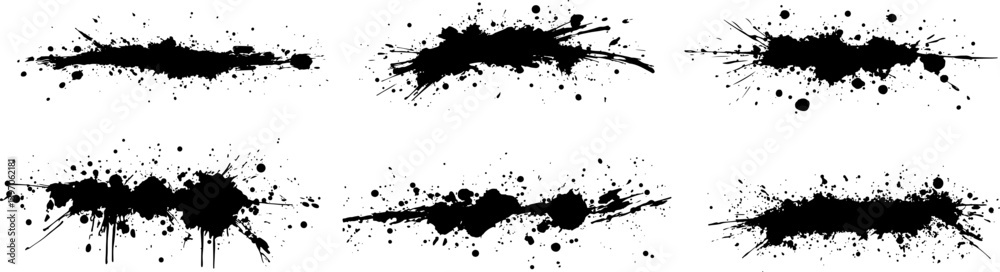 Black ink splash vector background
Black ink splash vector background