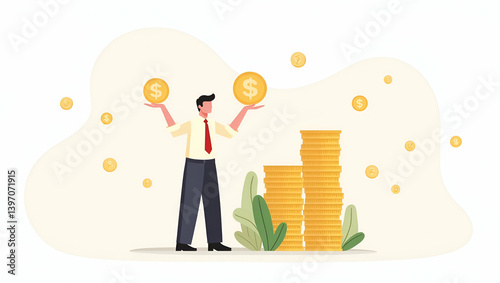 Empowering National Prosperity: A Flat Illustration of Economic Strategy, Policy Reform, and Self-Reliance for Market Growth