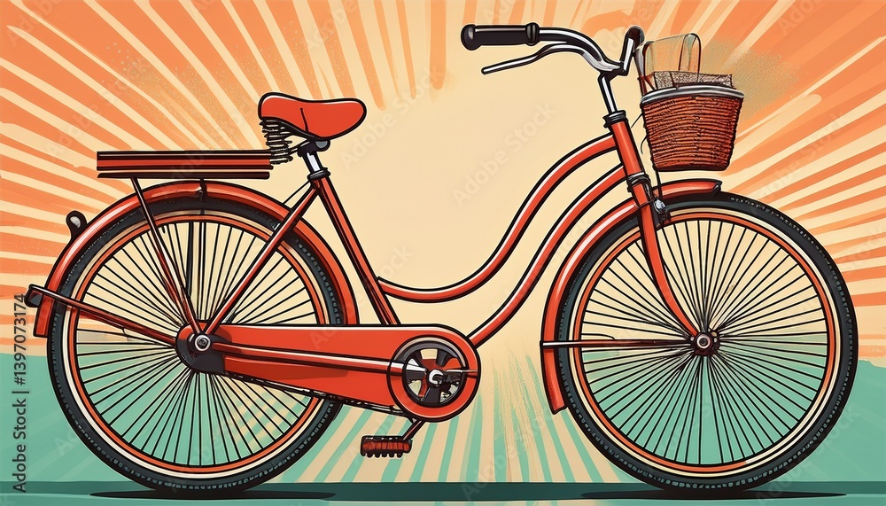 Fototapeta premium bicycle on a white background