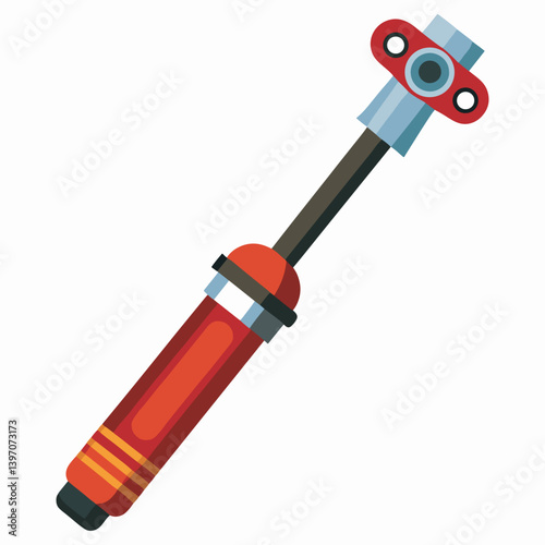Torque wrench vector style illustration.