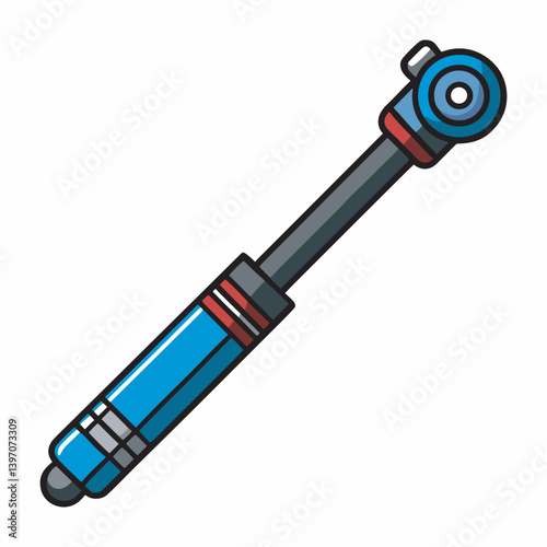 Torque wrench vector art illustration.