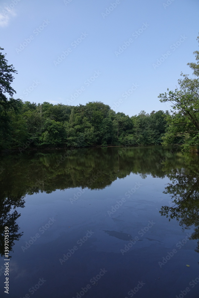Obraz premium Maunzenweiher bei Frankfurt