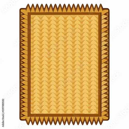 A yellow mat featuring raised spikes, designed for exercise or sensory stimulation.