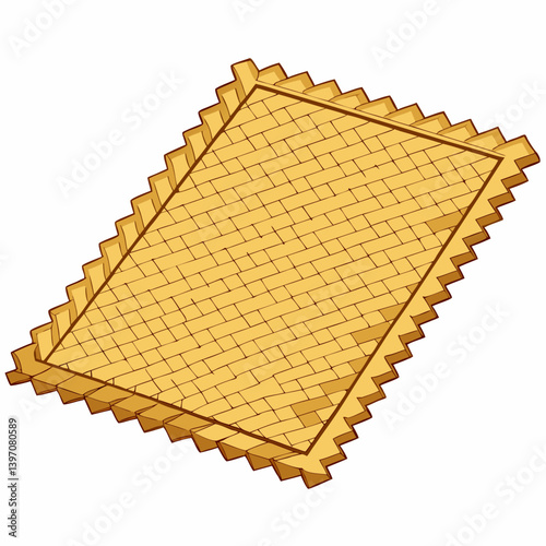 A yellow mat featuring raised spikes, designed for exercise or sensory stimulation.