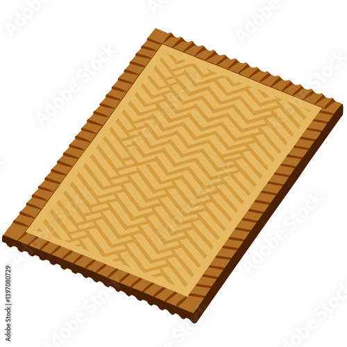 A yellow mat featuring raised spikes, designed for exercise or sensory stimulation.
