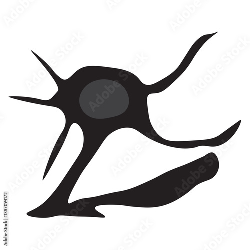 oligodendrocyte glyph icon