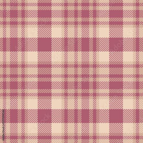 Neon mushroom and Metallic dusky rose Seamless Tartan Textile Design