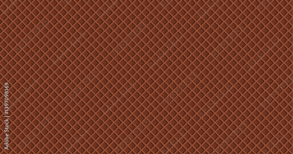 abstract chocolate vector background, wafer background texture, sweet concept for your design background