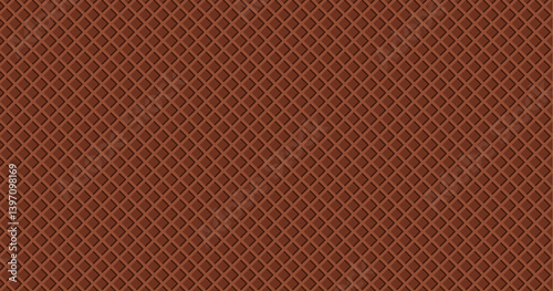 abstract chocolate vector background, wafer background texture, sweet concept for your design background